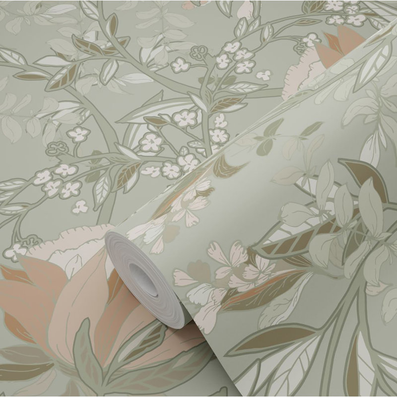 Double rouleau floral, Sauge