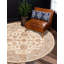 Tapis unique en laine noué à la main 6 pi One-of-a-Kind Kitzmiller de couleur crème / brun