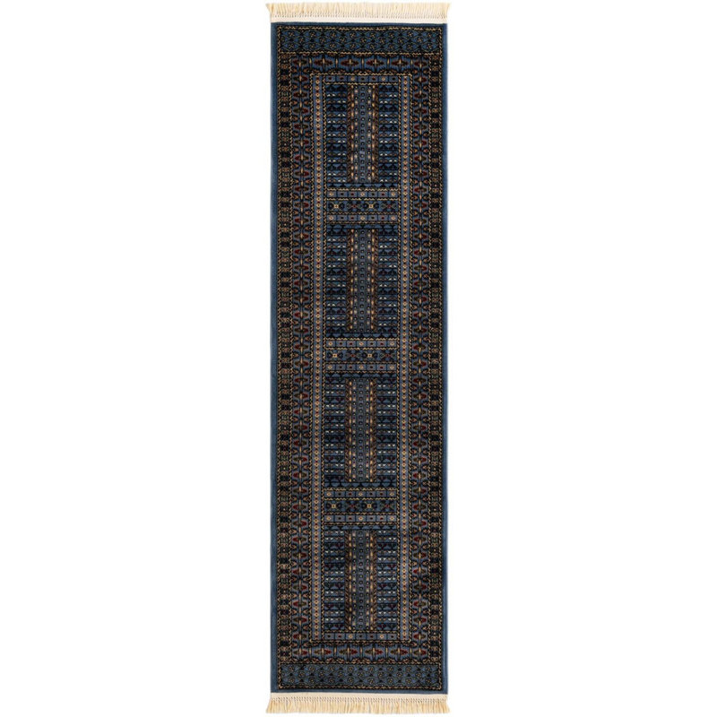 Tapis bleu Aucun, Tapis de couloir 2 pi 7 po x 10 pi