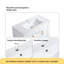 Meuble-lavabo blanc 36 po avec lavabo simple, armoire encastrée combinée, armoire de rangement avec 2 portes et 2 tiroirs, fermeture en douceur, rangement multifonctionnel-116584631