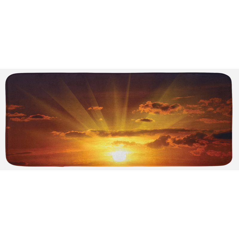 Modern & Contemporary Polyester Kitchen Mat