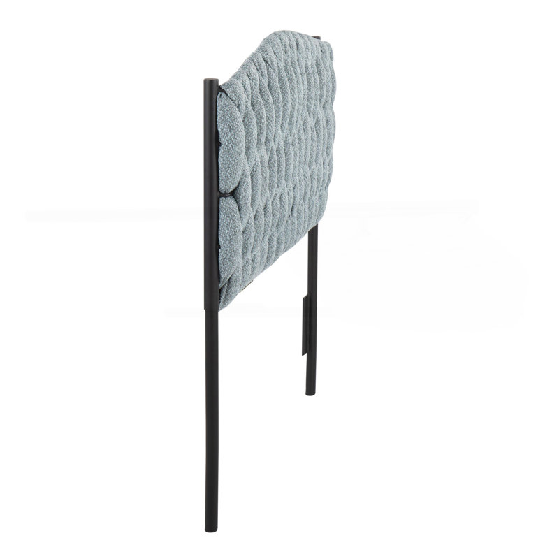  Tête de lit en métal et tissu Lumisource, Bleu