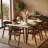 Rivo Wooden Dining Chair In Oak With Curved Open-Back Design For Modern Home, Kitchen Accent Arm Chair-2103822188-2090352560