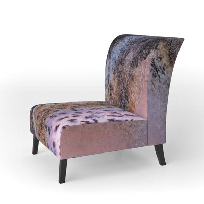 Crystal Dendrite Macro - Tranditional Upholstered Slipper Chair