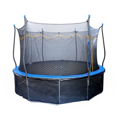 Kinertial 15' Round Backyard Trampoline with Safety Enclosure -  850008244551