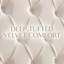 Lit plateforme extra-haut capitonné en velours, style glamour contemporain, avec tiroirs de rangement, Queen, crème-1624956749-1624956748