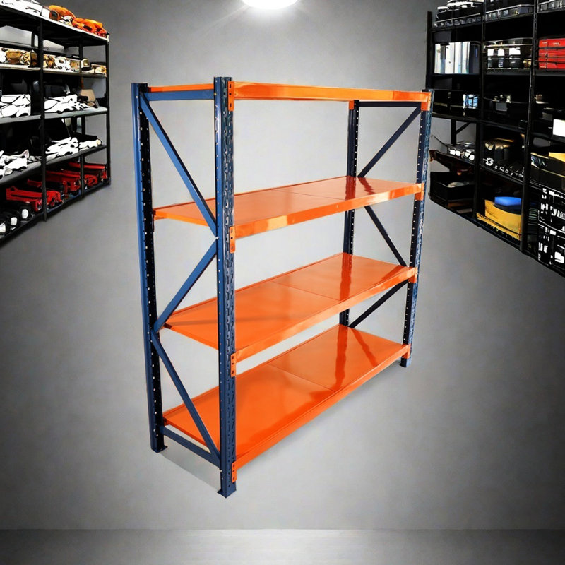 Étagère robuste pour garage - capacité de 4 400 lb, 4 niveaux, assemblage, atelier, unités de bureau, garage réglable, commercial, maison
