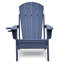 Ensemble de chaises pliantes Adirondack d'extérieur-124920149