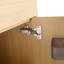 Armoire de salle de bain autoportante avec portes à fermeture douce et supports de rangement ouverts, meuble-lavabo durable et peu encombrant