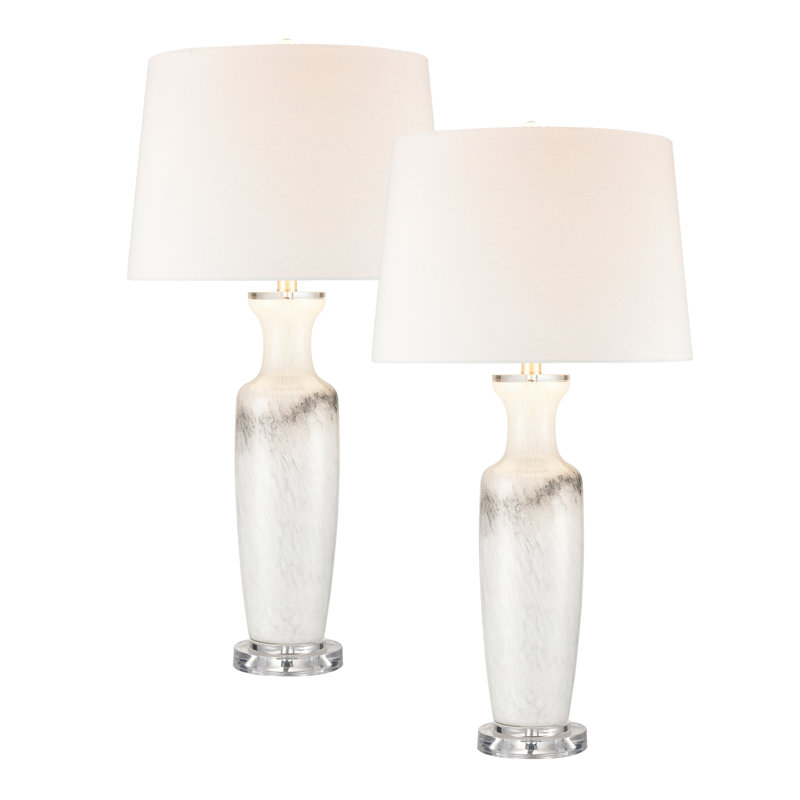Ensemble de 2 lampes de table - blanc