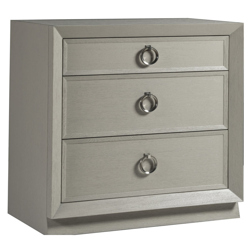 Signature Designs Zeitgeist Linen Hall Chest, White