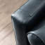 Chaise en cuir capitonnée Mid-Century