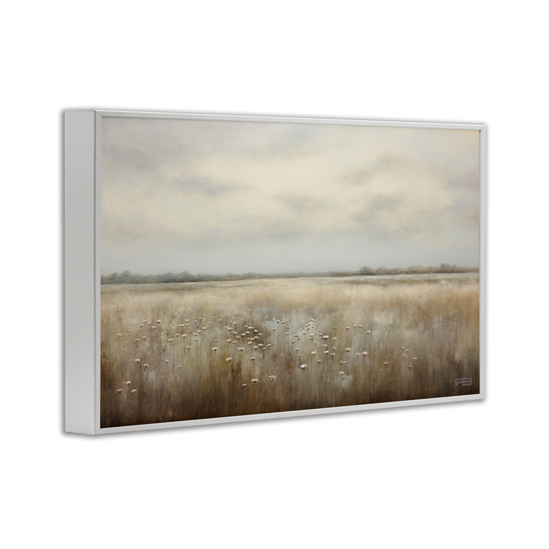 «Subtle Flower Meadow», estampe numérique encadrée par Roozbeh Bahramali, H 20 po x l 30 po