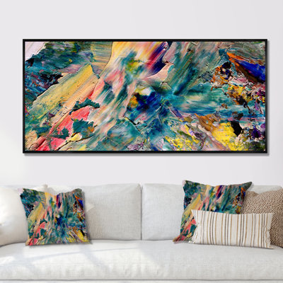 Colorfor Abstract Strokes Peinture II - Art mural moderne sur toile
