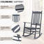Chaise berçante de patio en bois massif Classic (ensemble de 2)-1168716604