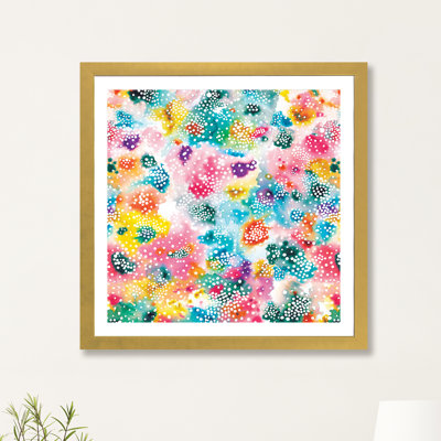 Surface expérimentale colorée par Ninola Design - reproduction d'art