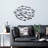 Handmade Decorative Metal Wall Accessory, 37.0 x 22.8 x 1.6 inches | 100% Metal, Unique Hand-Painted Design | Perfect for Home Decor, Living Room, and Office Spaces | Easy to Hang, Distinctive Art Piece