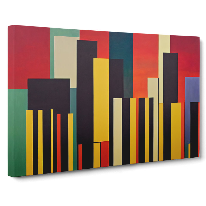 Popular City Skyline - Wrapped Canvas Print, 35cm H x 50cm W x 3cm D