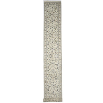 Tapis oriental en laine noué à la main beige