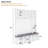  Wooden Farmhouse Mudroom Hall Tree with Bench, 4-in-1 Entryway Organizer with 6 Hooks, Adjustable Shelves and 13 Shoe Cubbies-414015103
