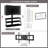 Black Multi-Function TV Stand with Mount and Tempered Glass Shelves