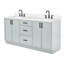 ARIEL Kelly 73 Double Sink Bathroom Vanity with Pure Quartz Top-1742192967-1698108947-1698108945