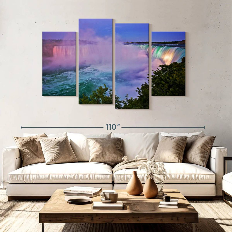 Alvord Niagara Falls At Twilight, 54" H x 84" W