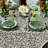 Rectangle Tablecloth - Green White Floral Chintz-2013370234