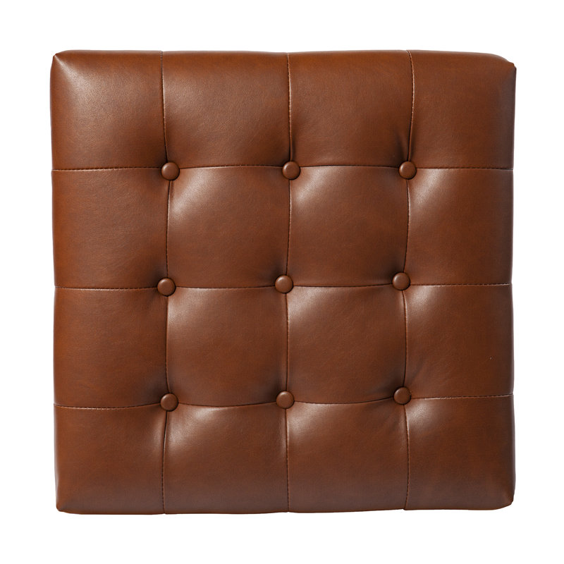 Bhorelal Faux Leather Ottoman