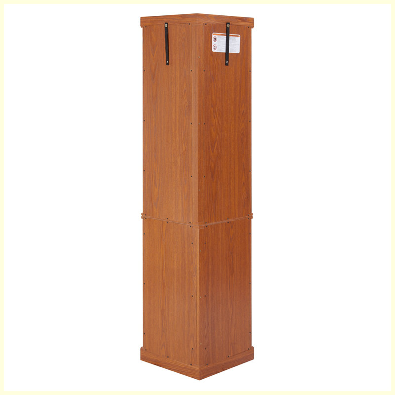 Vitrine de coin moderne pour le salon, Chêne foncé
