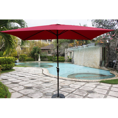 Jazminne 108'' x 72'' Rectangular Tilt Market Umbrella