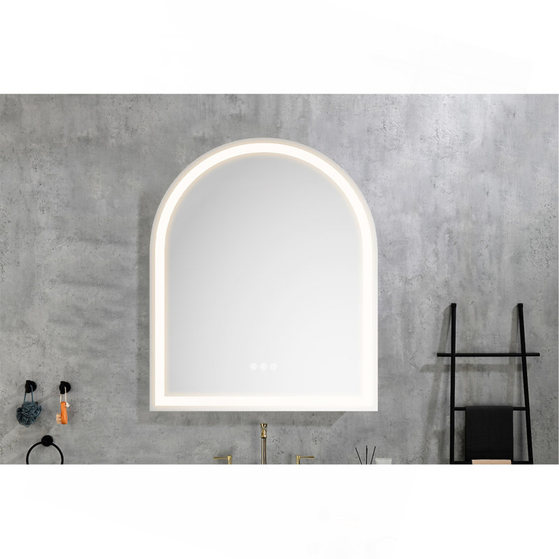 Miroir de salle de bain mural sophistiqué avec fonctions avancées pour des salles de bain élégantes, 36 po x 30 po