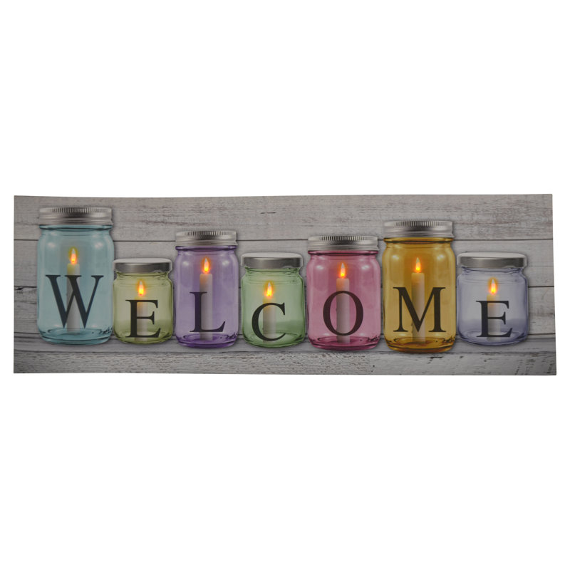 Welcome LED Enhanced Canvas Print