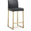 Upholstered Counter Stool with Metal Frame-2082654162-2082654166