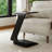 15" Modern C-Shaped Side Table With Wheels-2045720819