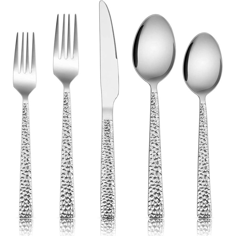 Hammer Stainless Steel Square Tableware Set For 12 People