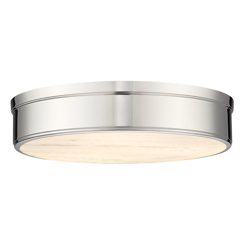 Dustie LED Flush Mount, Polished Nickel