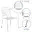 Fauteuil de patio en acier à dossier courbé Chanea-24678818