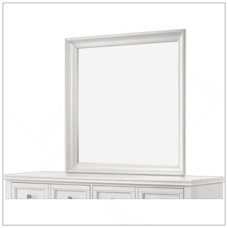 Miroir carré élégant avec cadre élégant, parfait pour rehausser le décor de n'importe quelle pièce et fournir une solution durable et durable.