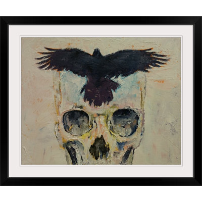 Crâne de corbeau noir Alcantar par Michael Creese - impression