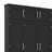 Hall Tree With 4 Hidden Hanging Hooks, Versatile Walnut Seating Bench With 8 Doors, Entryway Shoe Cabinet With Open Compartments-1953416170