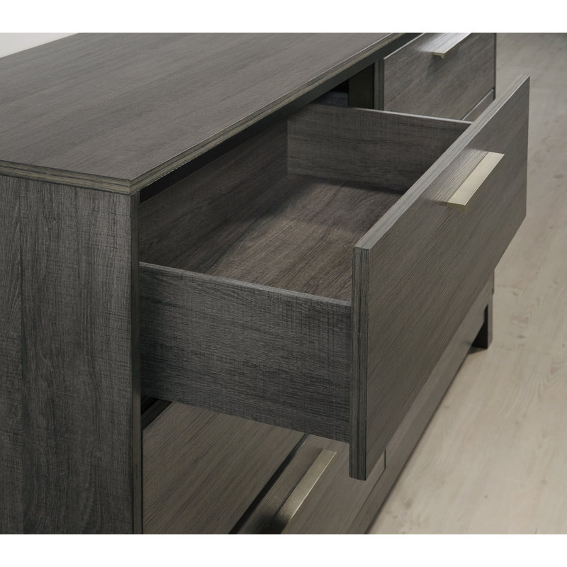Commode double 6 tiroirs avec miroir Mandy