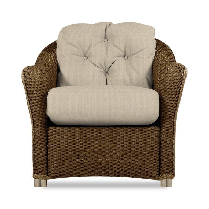Reflections Outdoor Lounge Chair, Bark, Rollo Linen