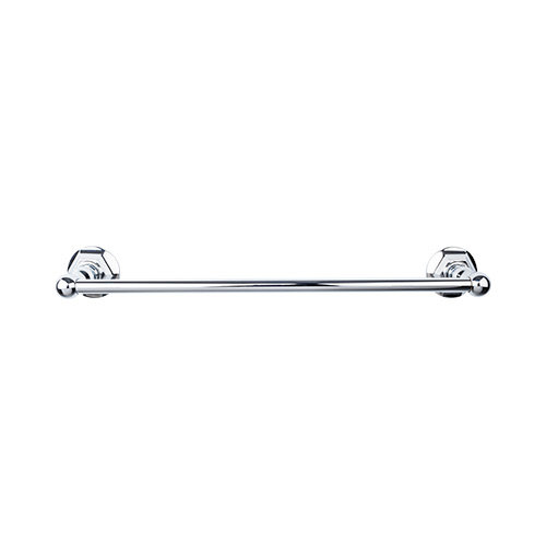 Edwardian Bath Single 26 1/2" Wall Mounted  Towel Bar, Polished Chrome