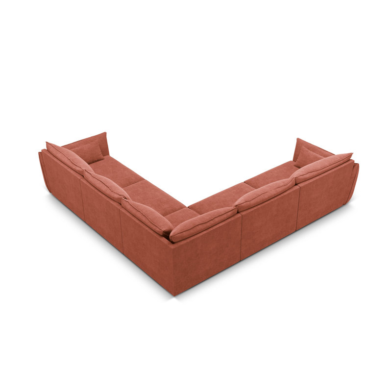 Leeyah 7 Seater Corner Sofa , Brown