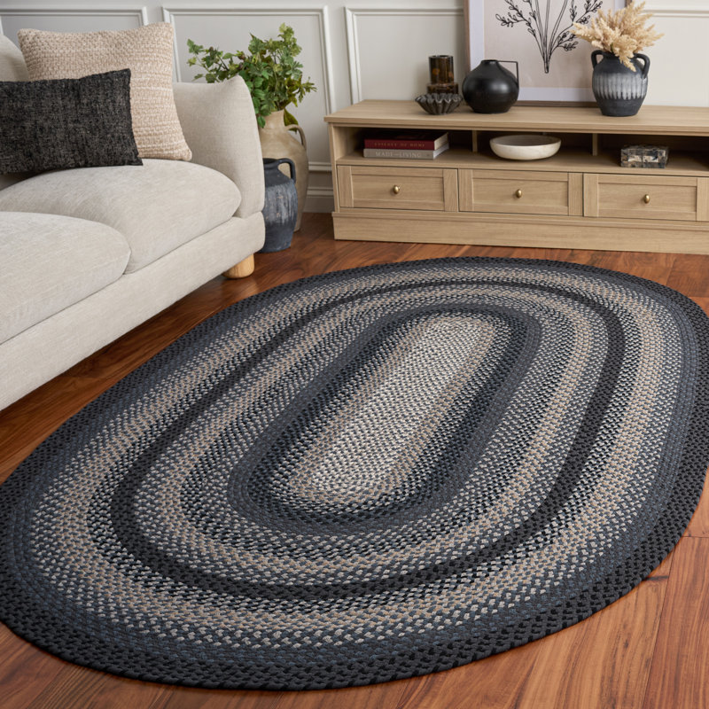 Tapis rayé Styrkar, Ovale 5 pi x 8 pi