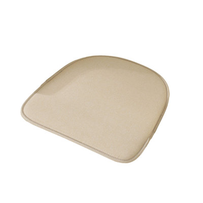 Solid Color Linen  U Shaped Chair Pads  Thick  Curved Horseshoe Seat Cushions Style Dining Chair Cushions For Home Kitchen Decor