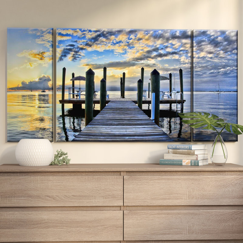 « Pier Burst » par Christopher Doherty - impression sur toile tendue
