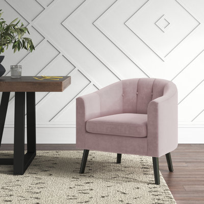 Adore 27.5" Wide Tufted Velvet Accent Chair by Adore Decor