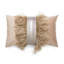 Velvet Lumbar Pillow w/ Feather Trim-663441242